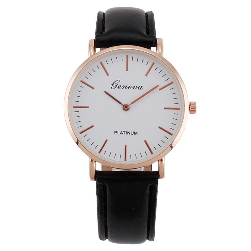 Leather Watch Band Men - Men Quartz Watch Minimalist Ultra Thin