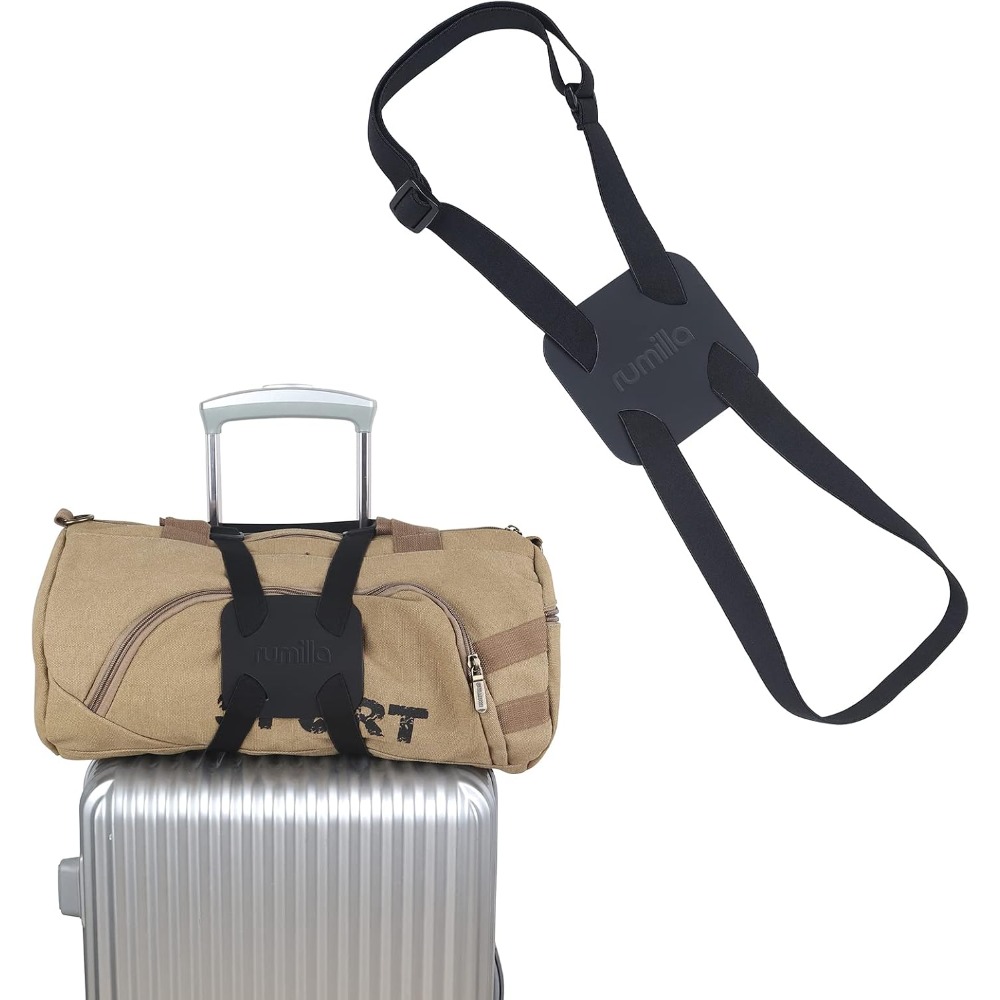 Black Adjustable Luggage Bunge - Leather Strap Quick Release 评论和价格