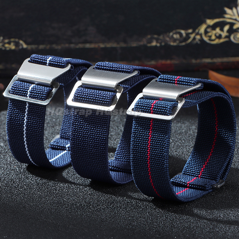 18/20/22mm Elastic Nylon Watch - Parachute Strap Elastic 评论和价格