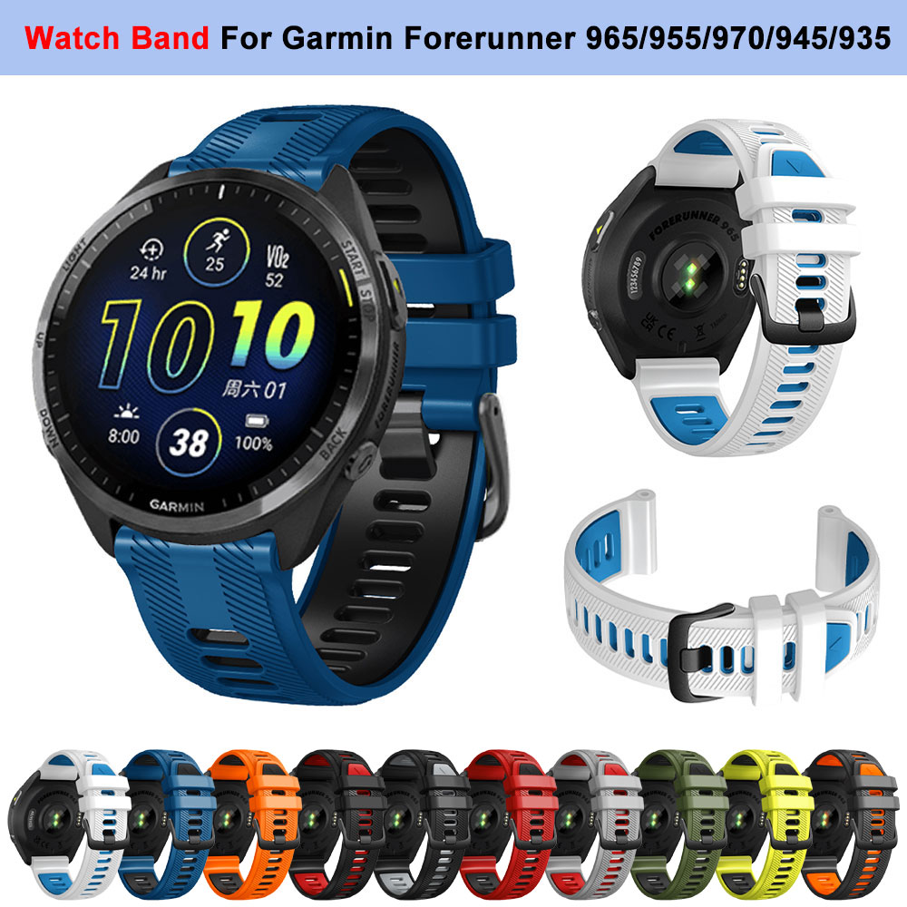 For Garmin Forerunner 965 955  - Silicone Watch Band 22Mm 评论和价格