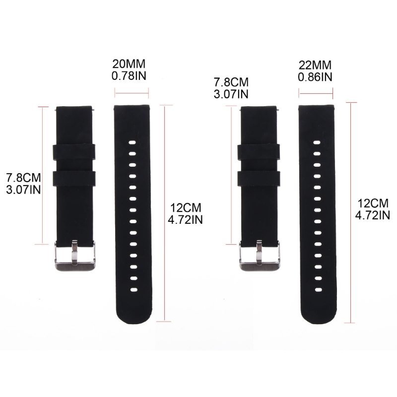 Silicone Strap 20/22mm Soft Qu - Silicone Watch Band 22Mm 评论和价格