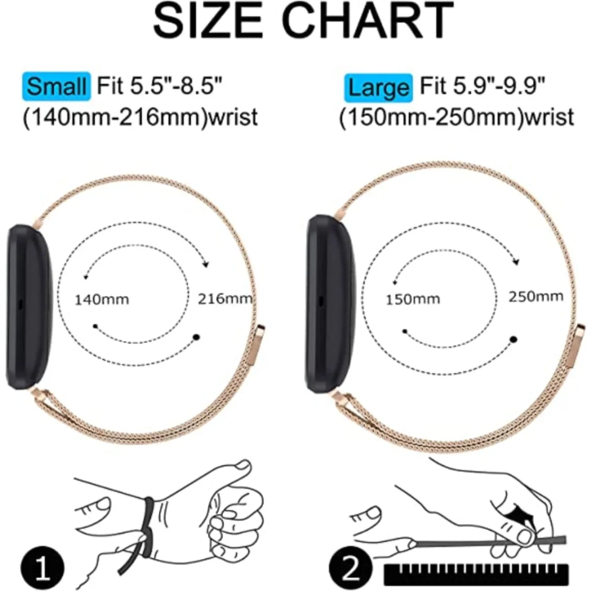 Milanese Strap for Fitbit Vers - Milanese Loop Magnetic 评论和价格