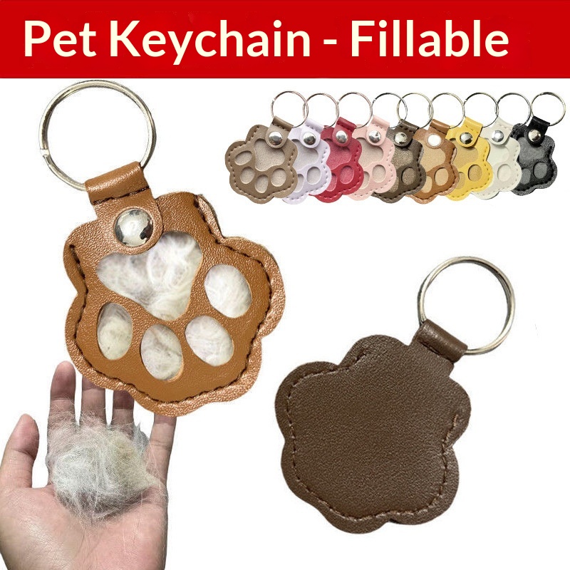 Dog Hair Collector Keychain Le - Leather Strap Quick Release 评论和价格