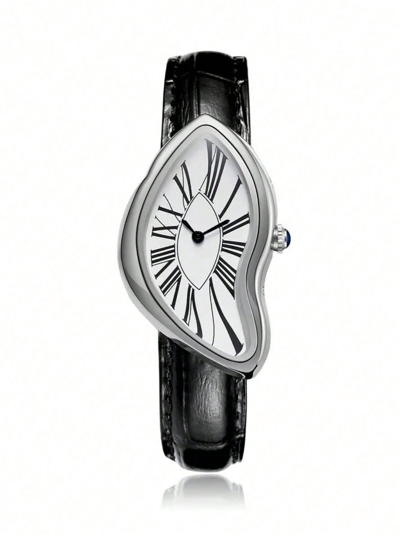 Creative Melt Luxury Watch for - Leather Watch Band Men 评论和价格
