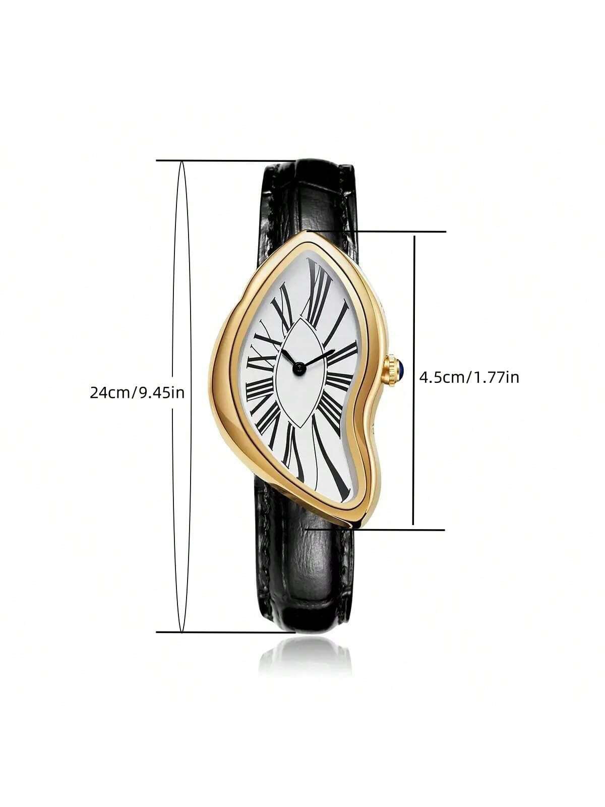 Creative Melt Luxury Watch for - Leather Watch Band Men 评论和价格
