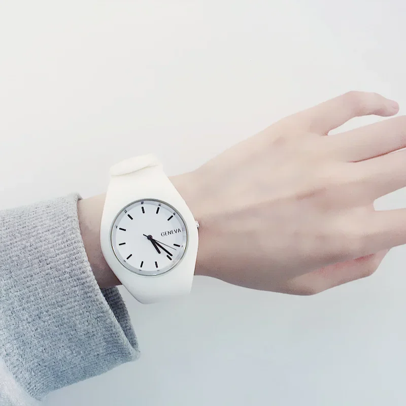Men watch Women Cream Color Ul - Silicone Band Women 评论和价格
