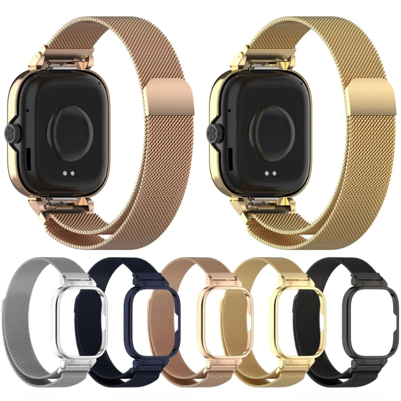 Metal Case+Milanese Loop Strap - Milanese Loop Magnetic 评论和价格