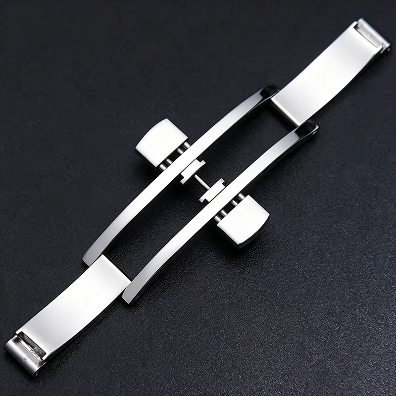 Watch Band Buckle Stainless St - Butterfly Clasp Deployant 评论和价格