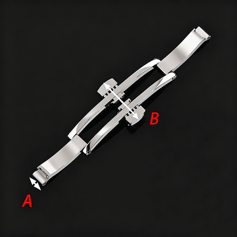 Watch Band Buckle Stainless St - Butterfly Clasp Deployant 评论和价格
