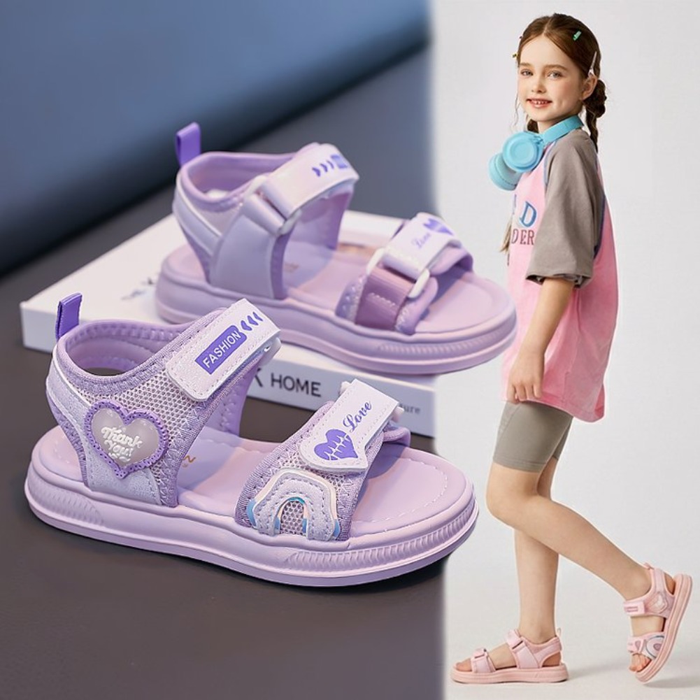 Girls' Heart-Shaped Princess S - Sport Loop Velcro 评论和价格