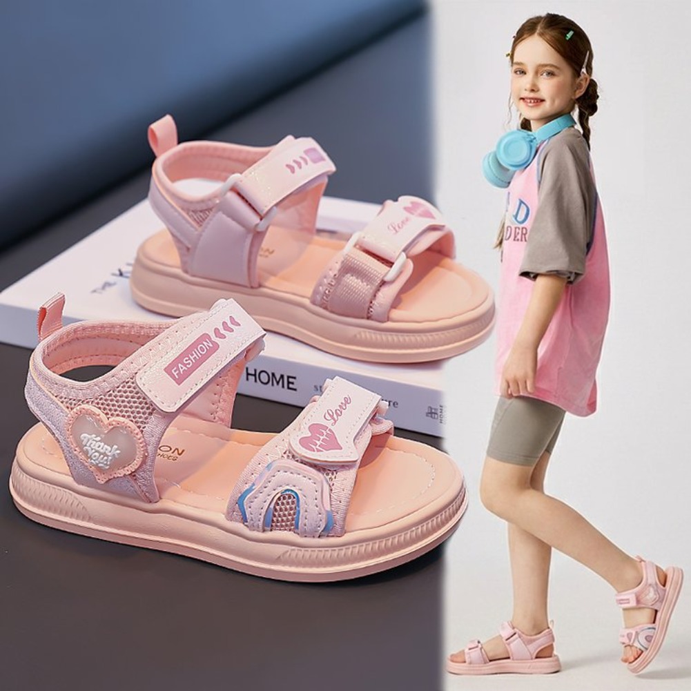 Girls' Heart-Shaped Princess S - Sport Loop Velcro 评论和价格