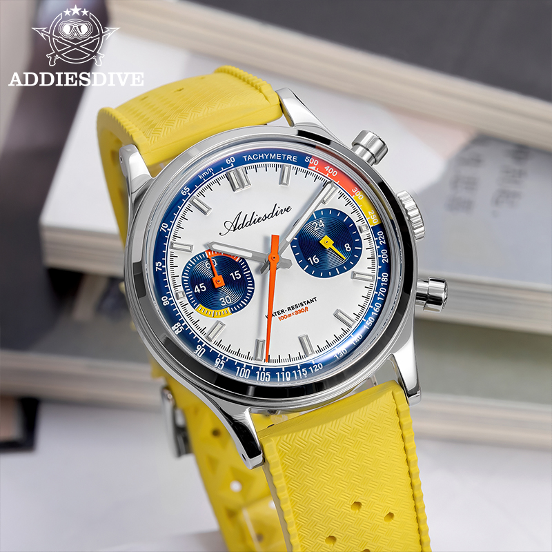 ADDIESDIVE Fashion Men's Quart - Rubber Strap Diver 评论和价格