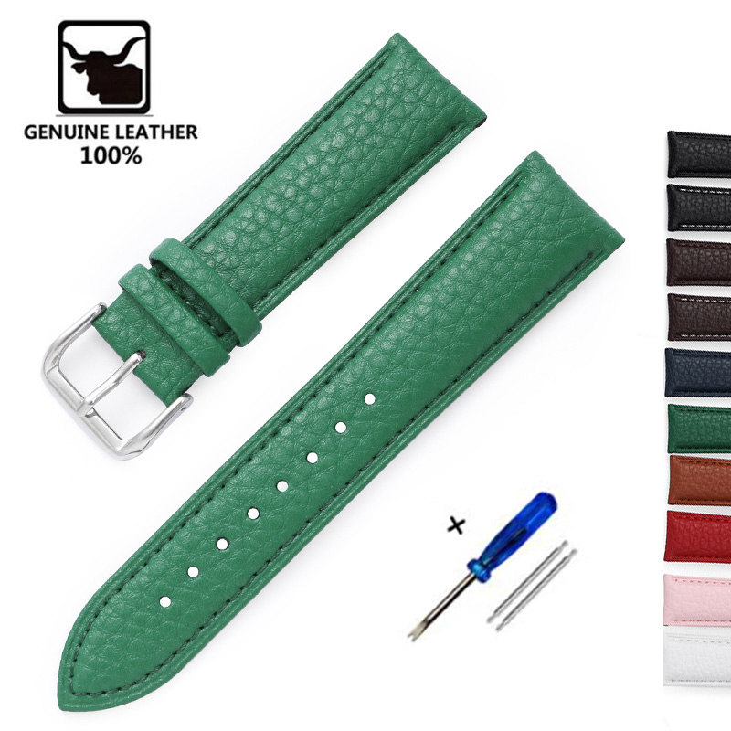 Litchi Pattern Soft Leather Wa - Suede Strap Watch 评论和价格