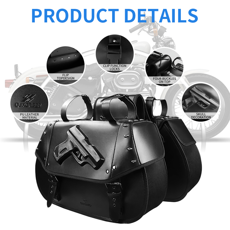 34L Universal Motorcycle PU Le - Leather Strap Quick Release 评论和价格
