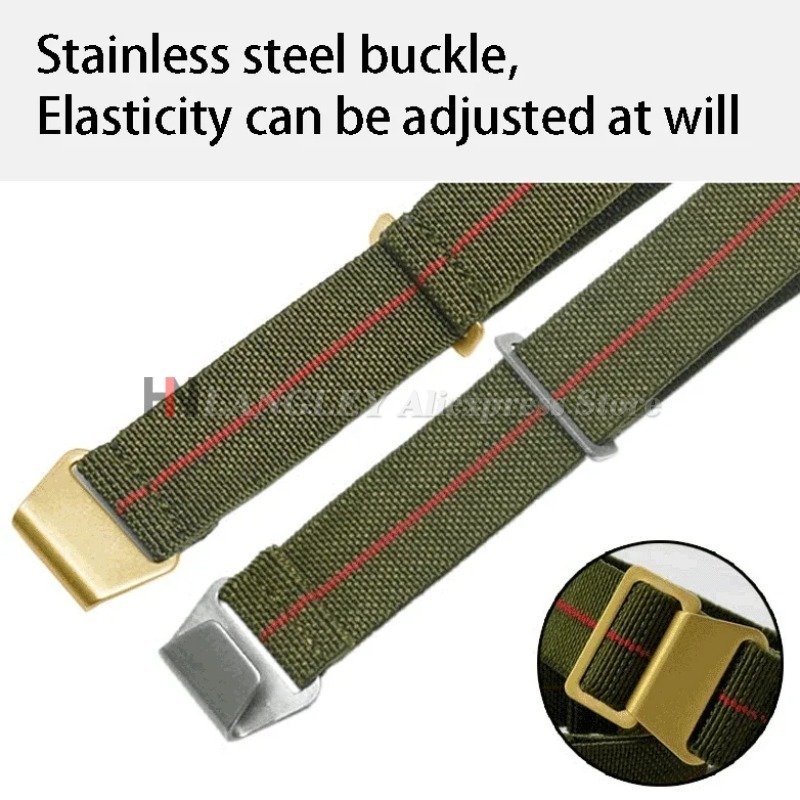 Elastic Nylon Watch Band for S - Parachute Strap Elastic 评论和价格