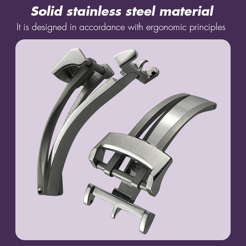 316L Stainless Steel Folding B - Butterfly Clasp Deployant 评论和价格
