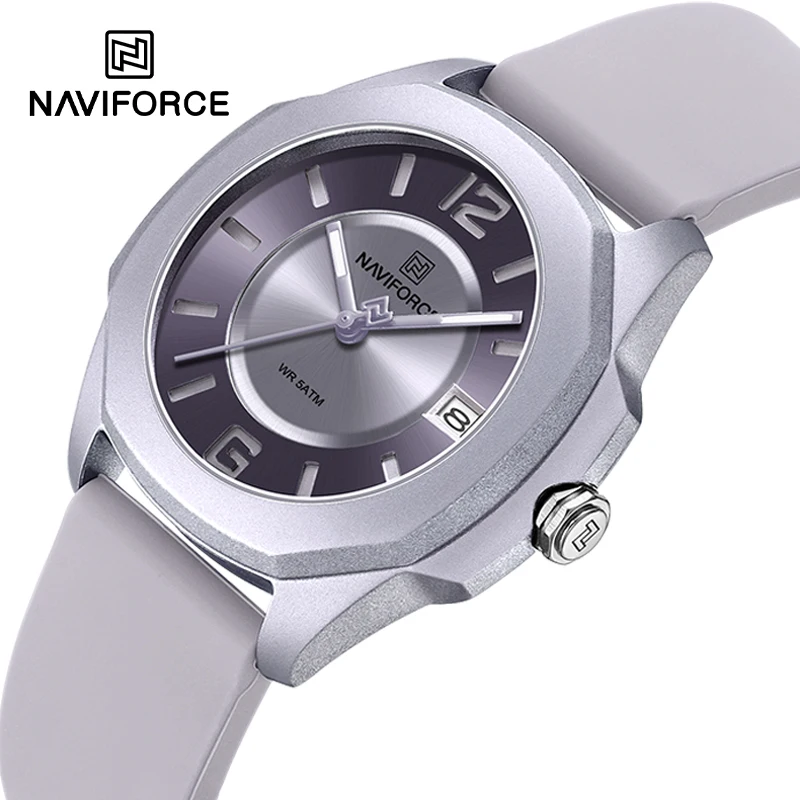NAVIFORCE 7107 Watch for Women - Silicone Band Women 评论和价格