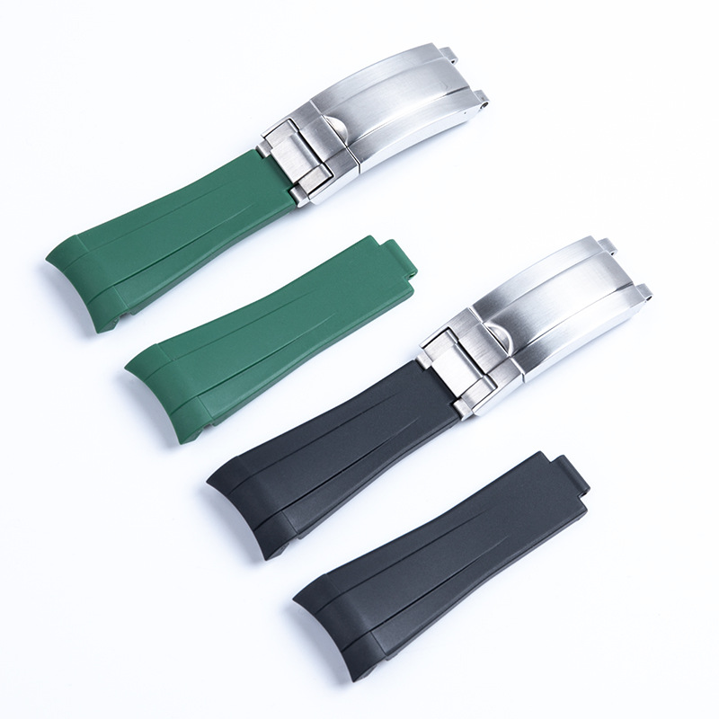 Curved End Soft Fluororubber W - Rubber Strap Diver 评论和价格
