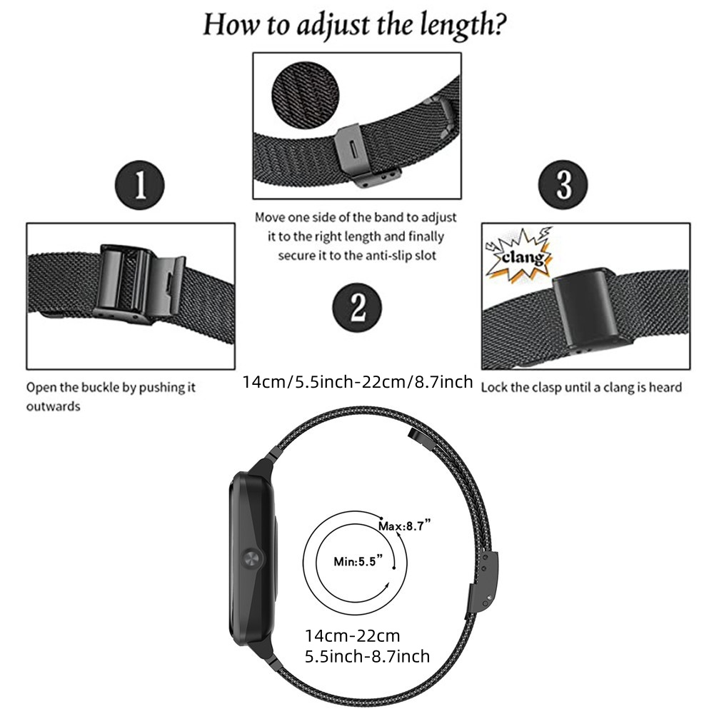 Metal Bands for Fitbit Versa 4 - Mesh Strap Metal 评论和价格