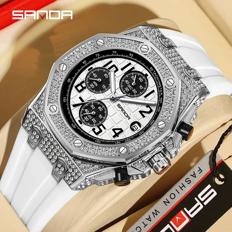 SANDA 7026 Men's Quartz Watch  - Tropic Strap Vintage 评论和价格