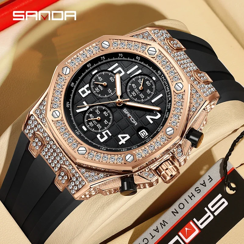 SANDA 7026 Men's Quartz Watch  - Tropic Strap Vintage 评论和价格