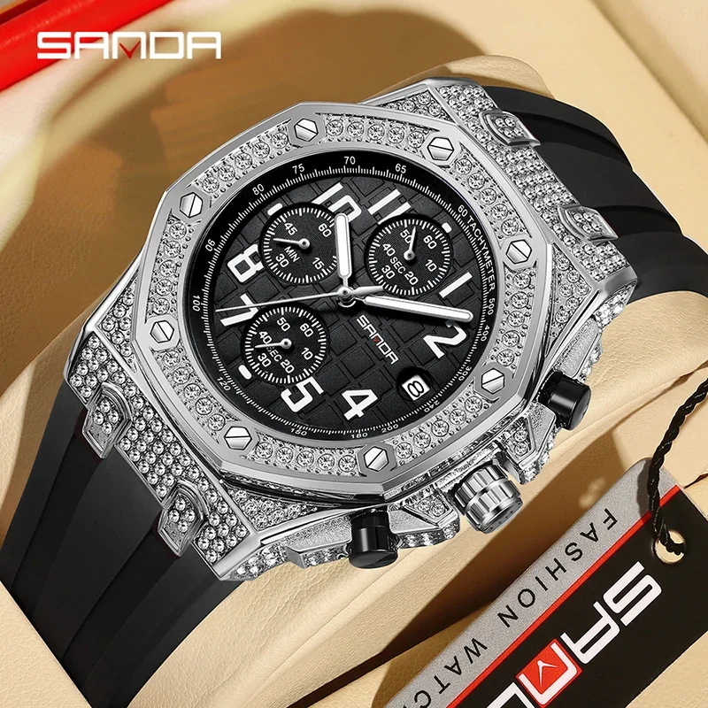 SANDA 7026 Men's Quartz Watch  - Tropic Strap Vintage 评论和价格
