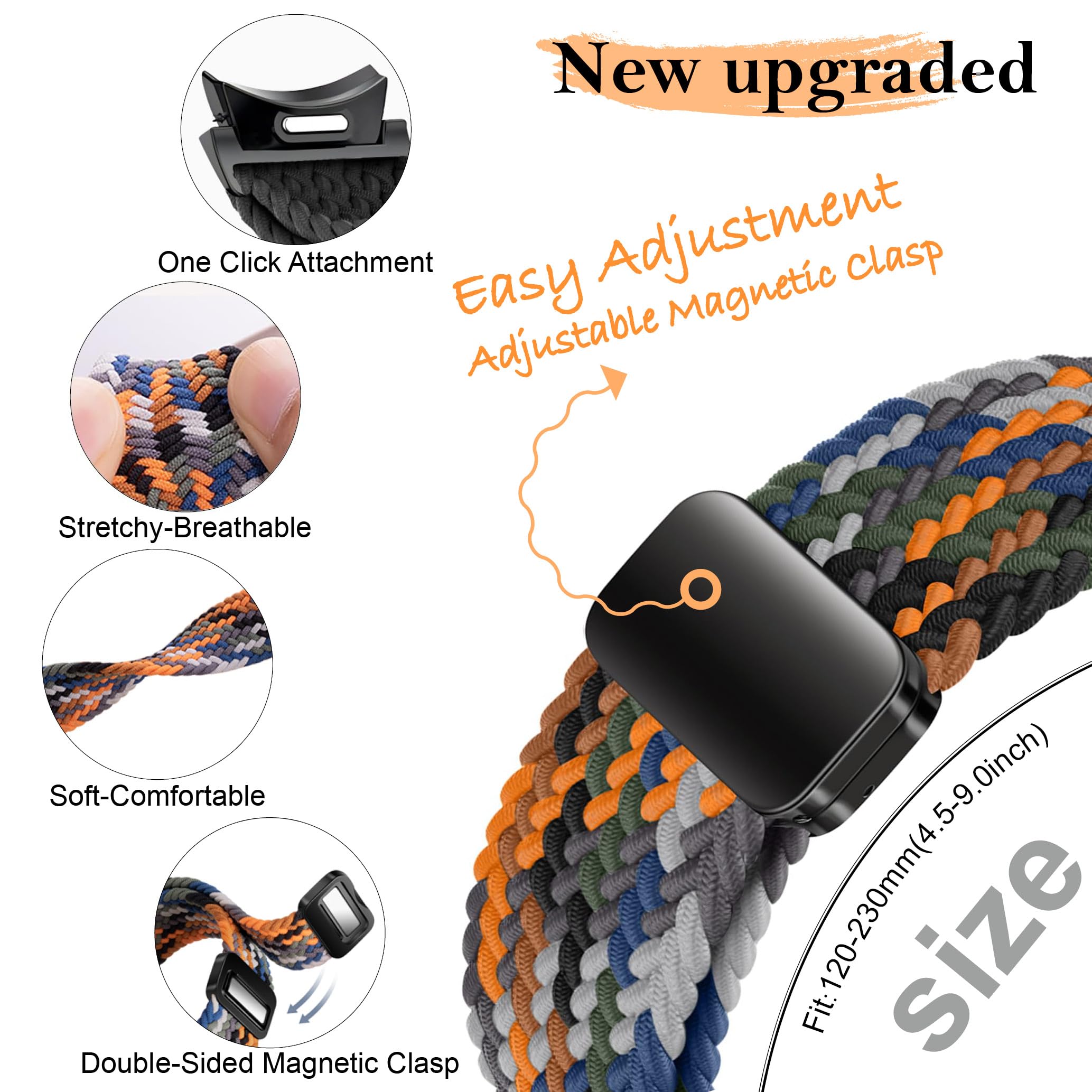 No Gaps Band For Samsung Galax - Milanese Loop Magnetic 评论和价格