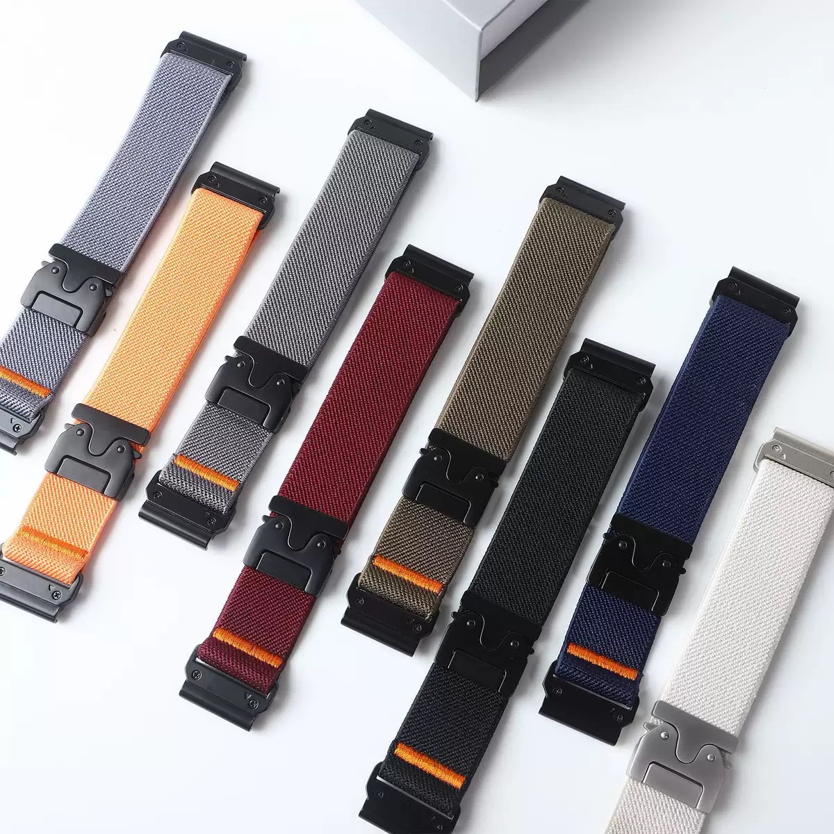 26 22mm Nylon Elastic Strap Fo - Parachute Strap Elastic 评论和价格
