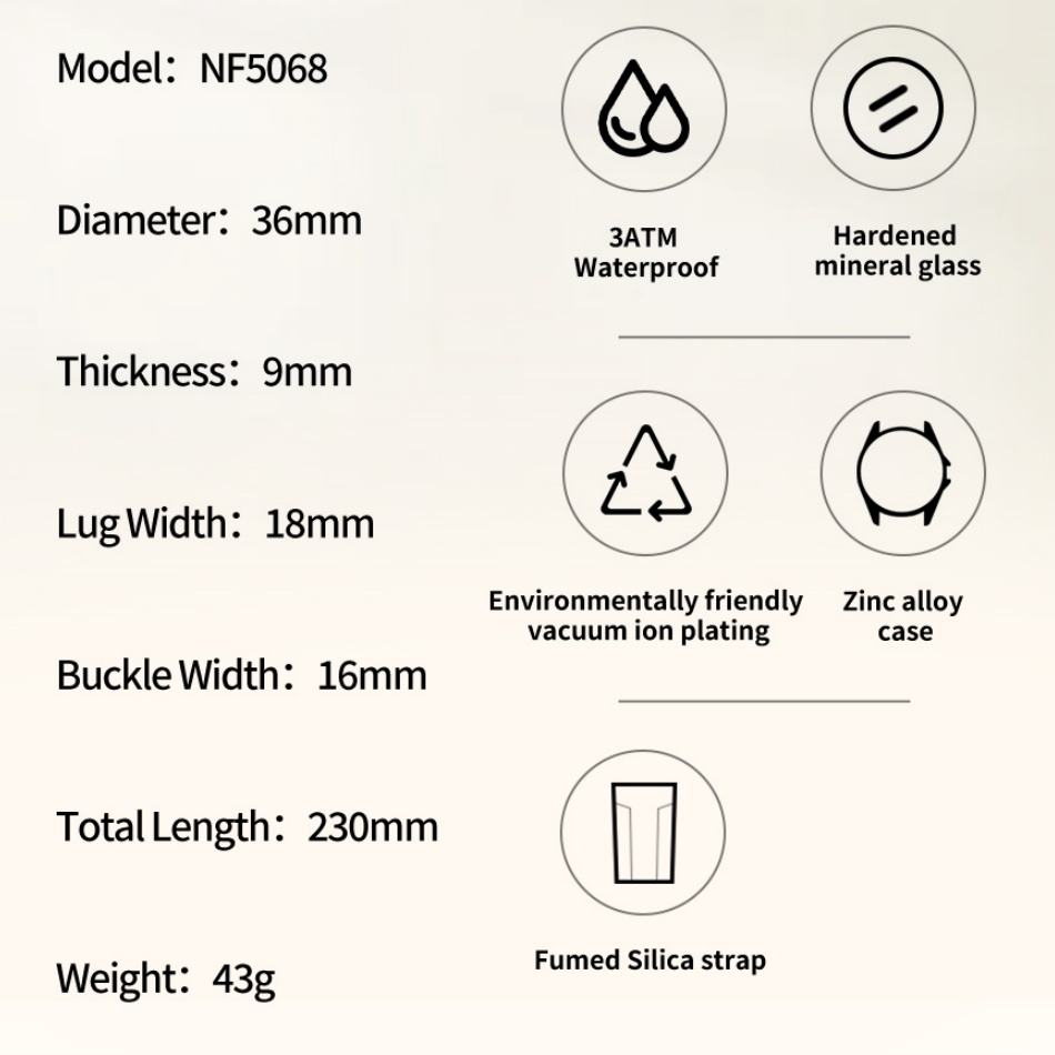 New Style NAVIFORCE Women's Wa - Silicone Band Women 评论和价格