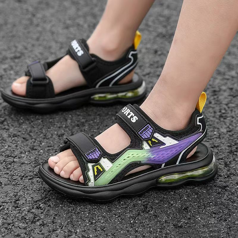 Children's Summer New Open Toe - Sport Loop Velcro 评论和价格