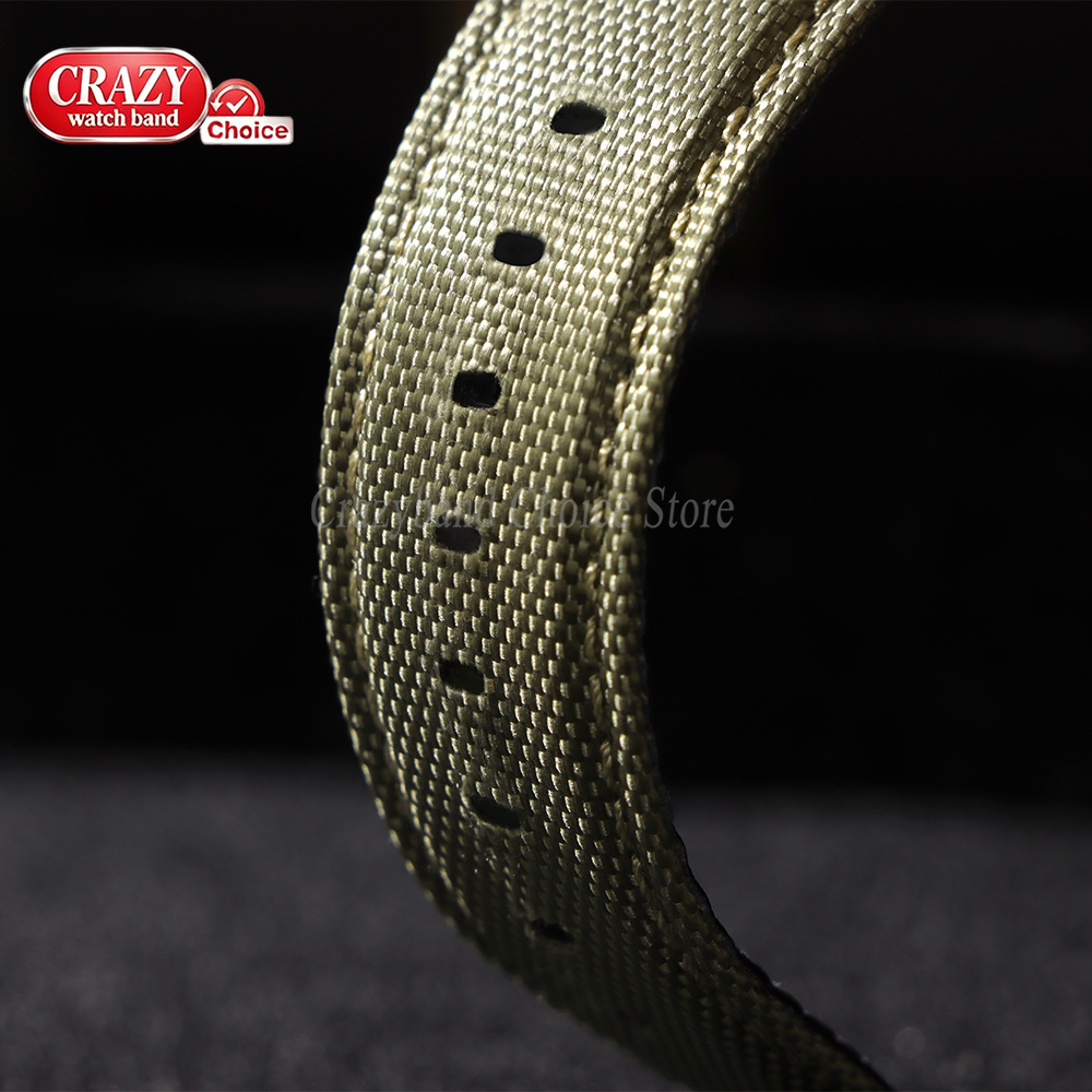 20mm 22mm Canvas Leather Weave - Leather Strap Quick Release 评论和价格