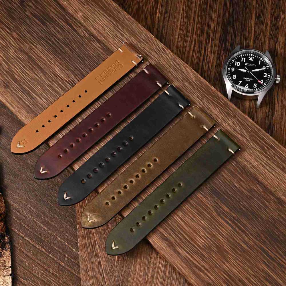 WOCCI Oil Wax Leather Watch St - Leather Strap Quick Release 评论和价格